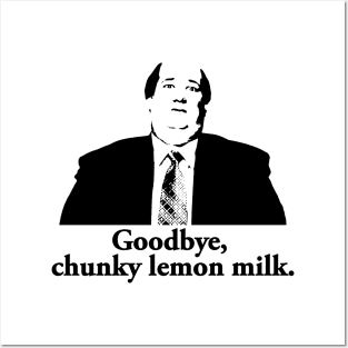 Kevin Malone The Office Quote Goodbye Chunky Lemon Milk Funny Posters and Art